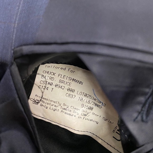 Hickey Freeman Navy Windowpane Plaid Blazer 36R - Picture 7 of 7